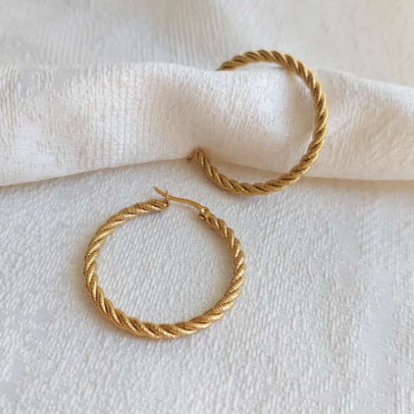 Arracada trenza grande