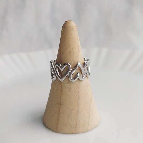 Anillo corazones