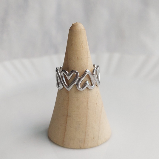 Anillo corazones