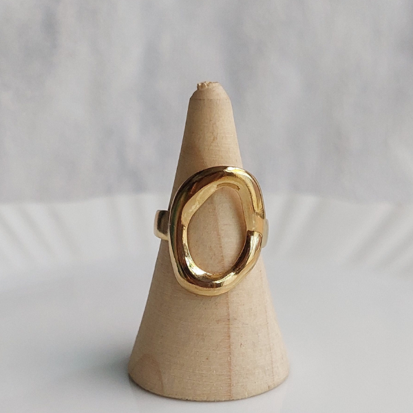 Anillo ovalo chunky