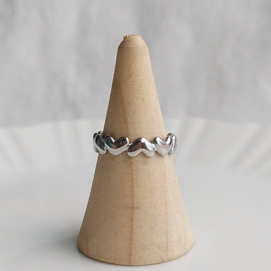 Anillo multi corazones mini