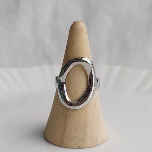 Anillo ovalo chunky